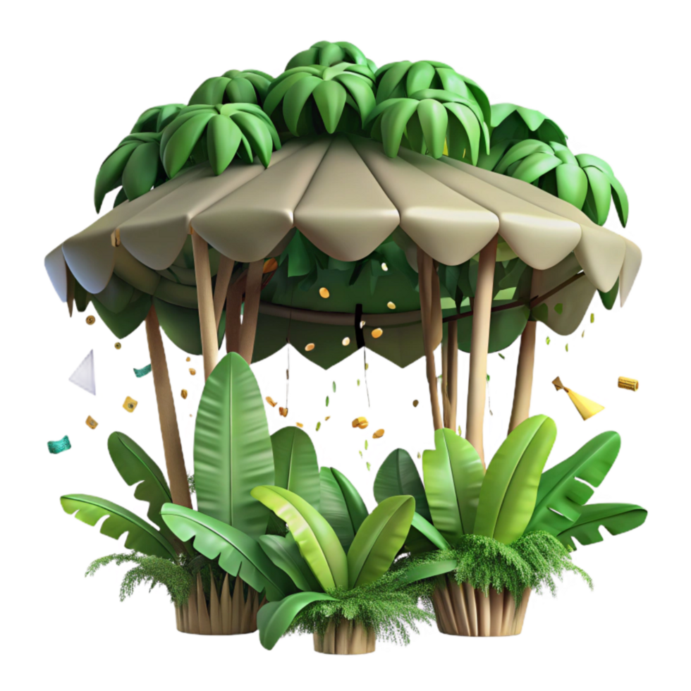 magnificent creative Dense Jungle Canopy Top View Cutout professional png