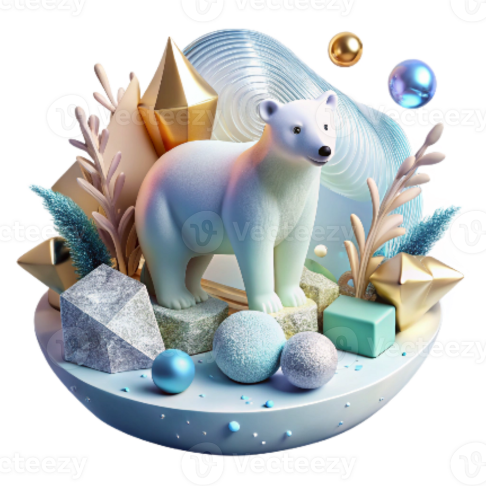 dramatic artistic Arctic Wildlife Transparent Background Isolated original png