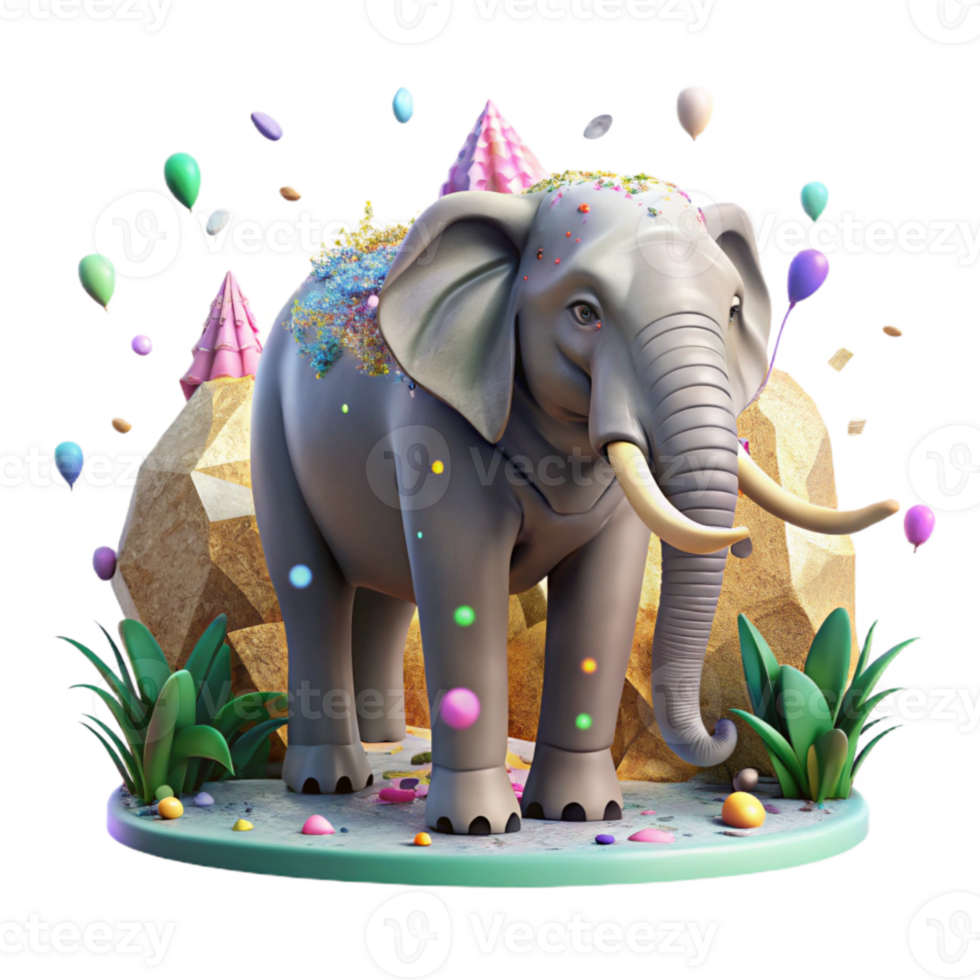 dramatic abstract Deforestation Threat to Indian Elephant Transparent high quality png