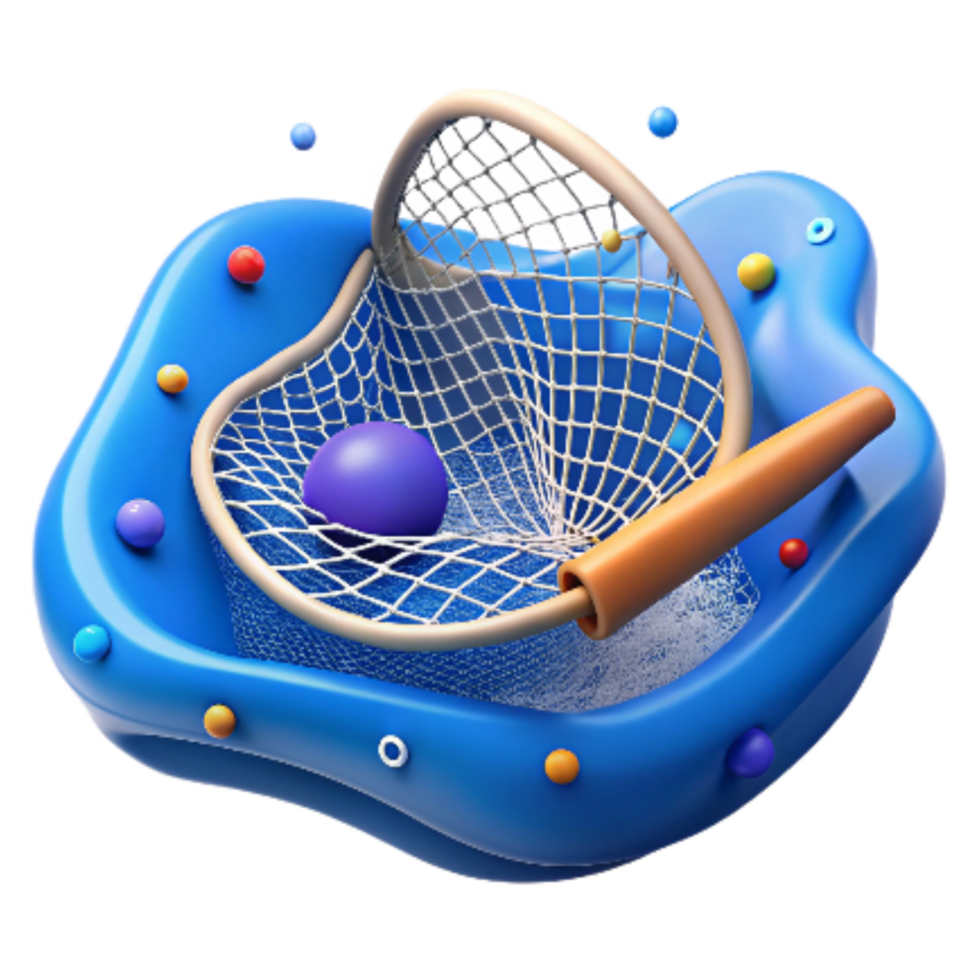 beautiful classic Empty Fishing Net Cutout Transparent Background Hanging View detailed png