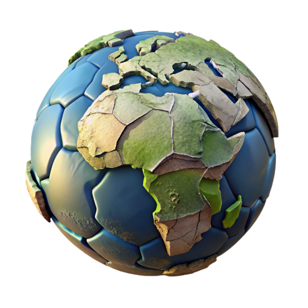 serene contemporary Earth with Cracks Dry Texture Isolated premium png