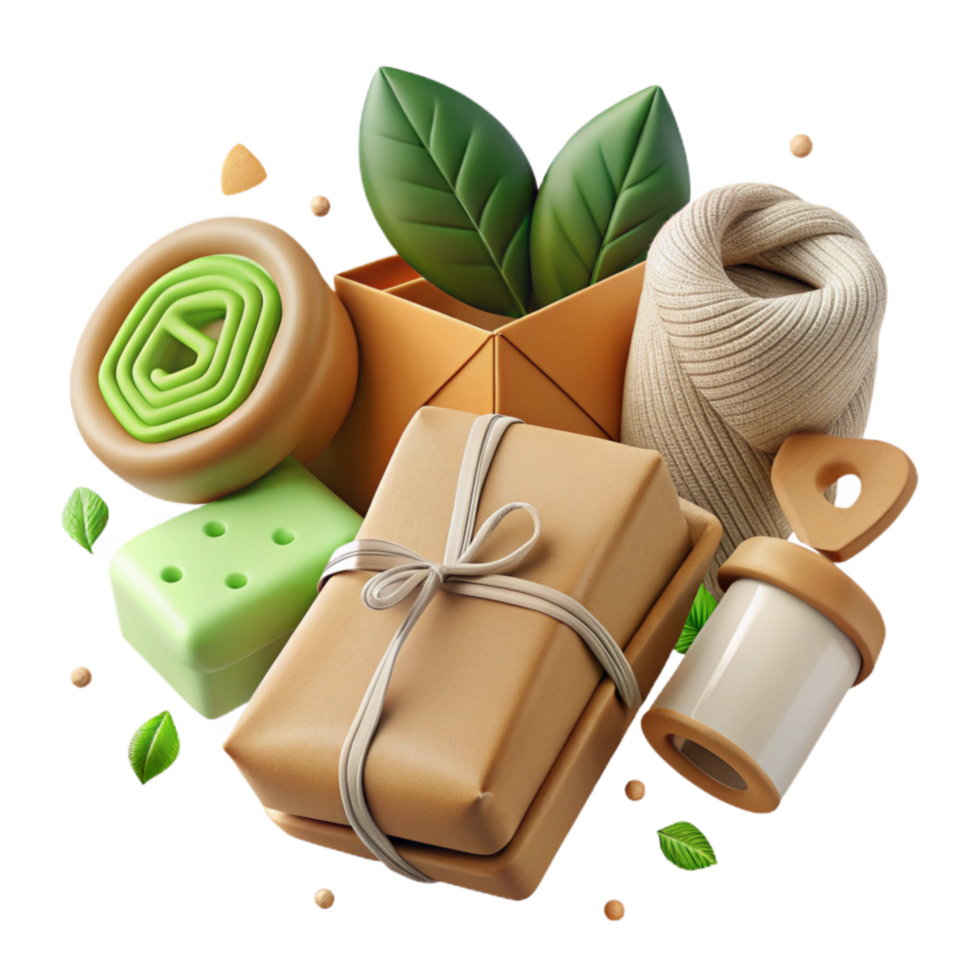 wonderful classic Eco Friendly Packaging Icons Isolated White Background original png