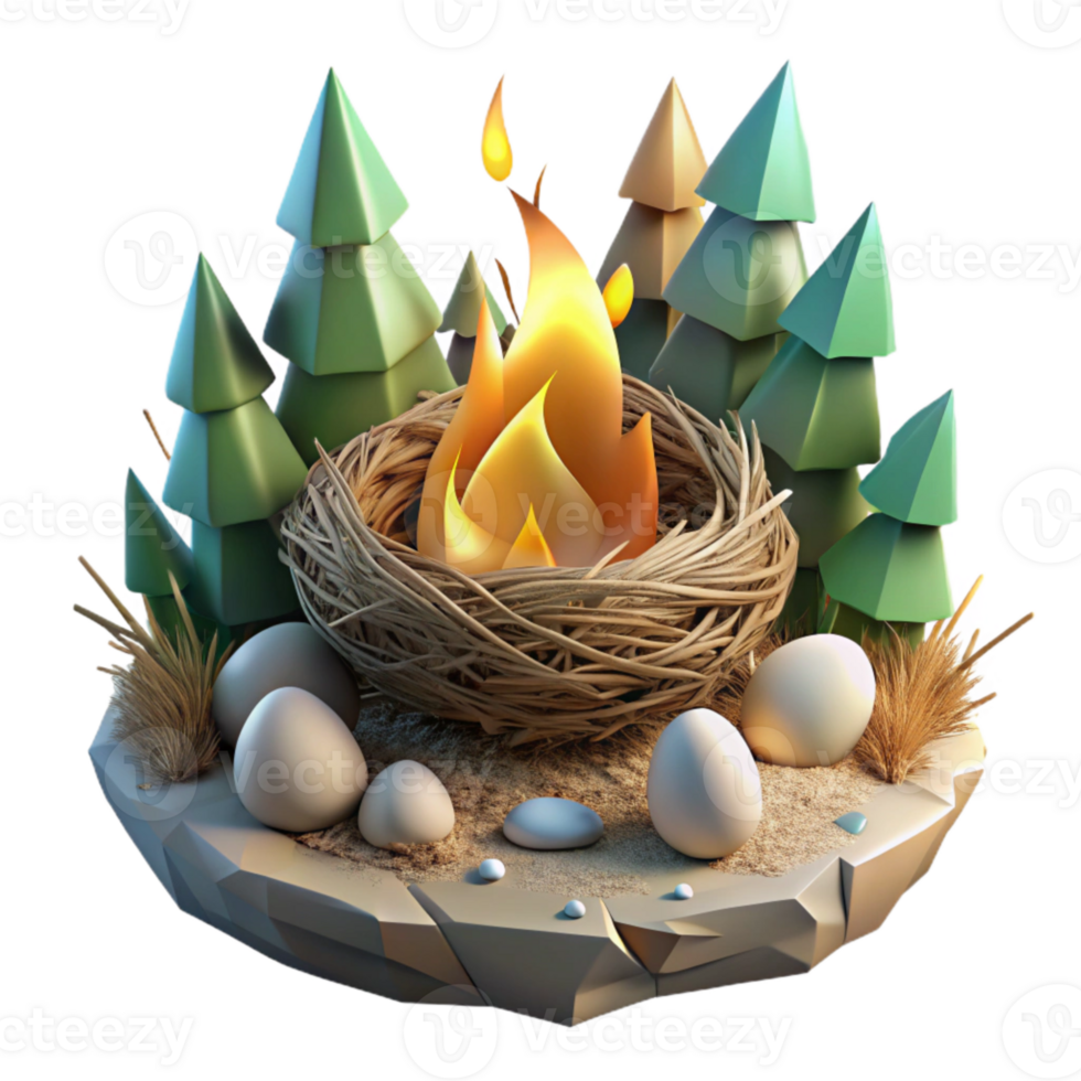 beautiful artistic Forest Fire Aftermath Bird Feather Isolated genuine png