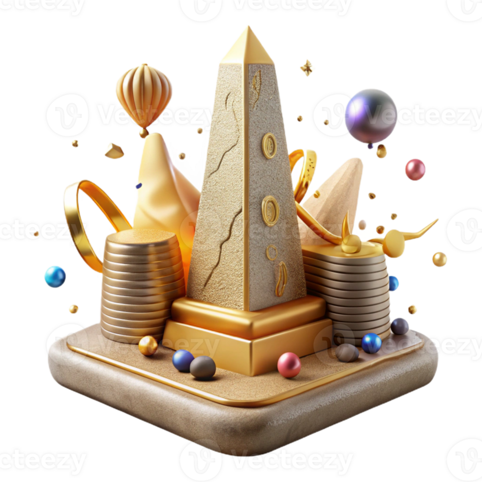 serene vintage Egyptian Obelisk Hieroglyph Inscription Cutout genuine png