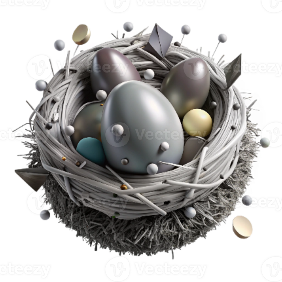 extraordinary contemporary Bird Nest on Antenna Isolated Grey Scale professional png