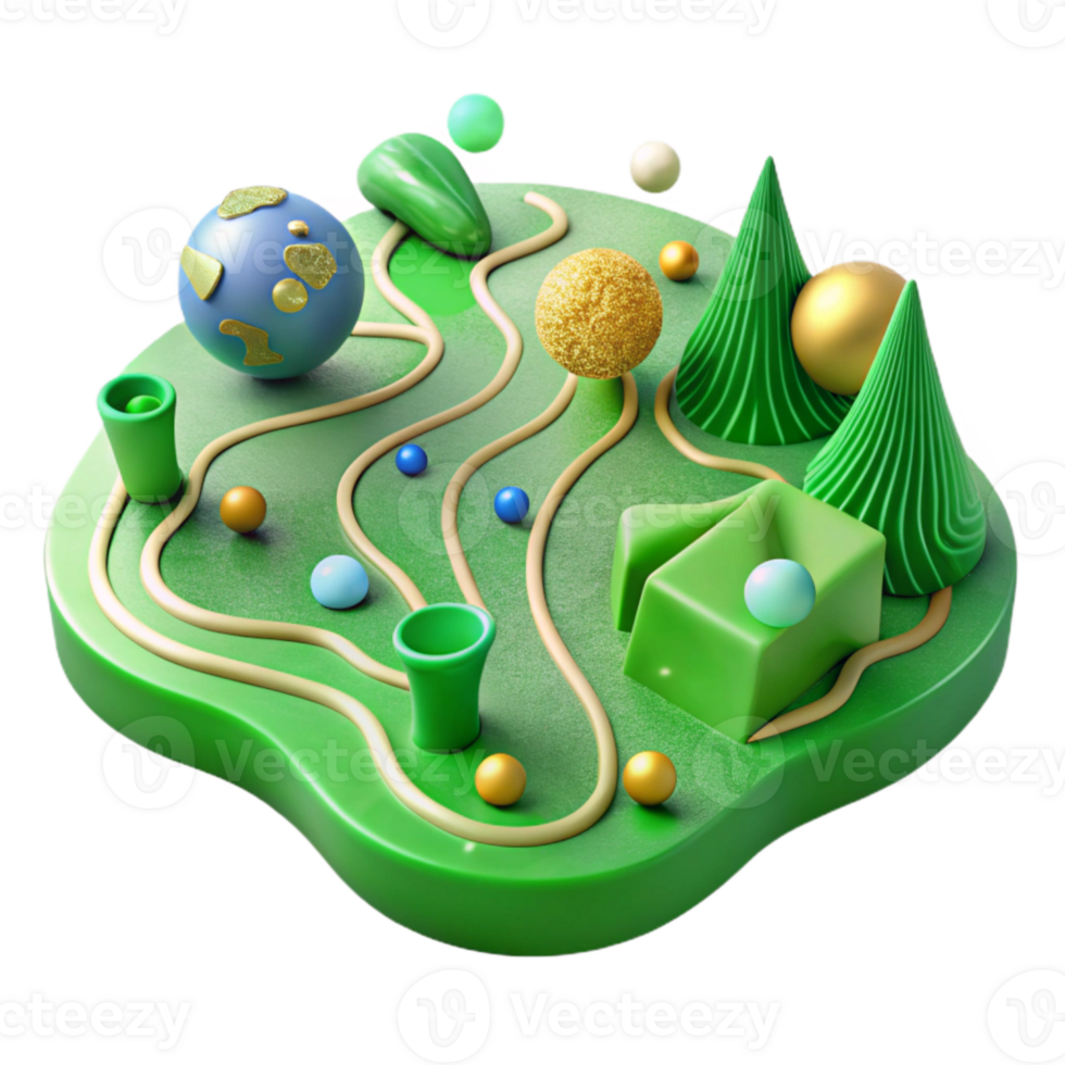 impressive modern Ecosystem Connectivity Map Transparent Background Green Lines authentic png