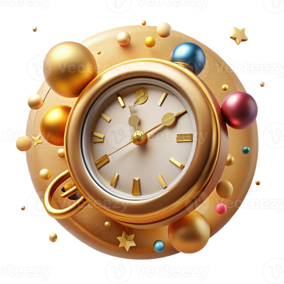 beautiful creative Antique Clock Face Close Up Transparent Background genuine png