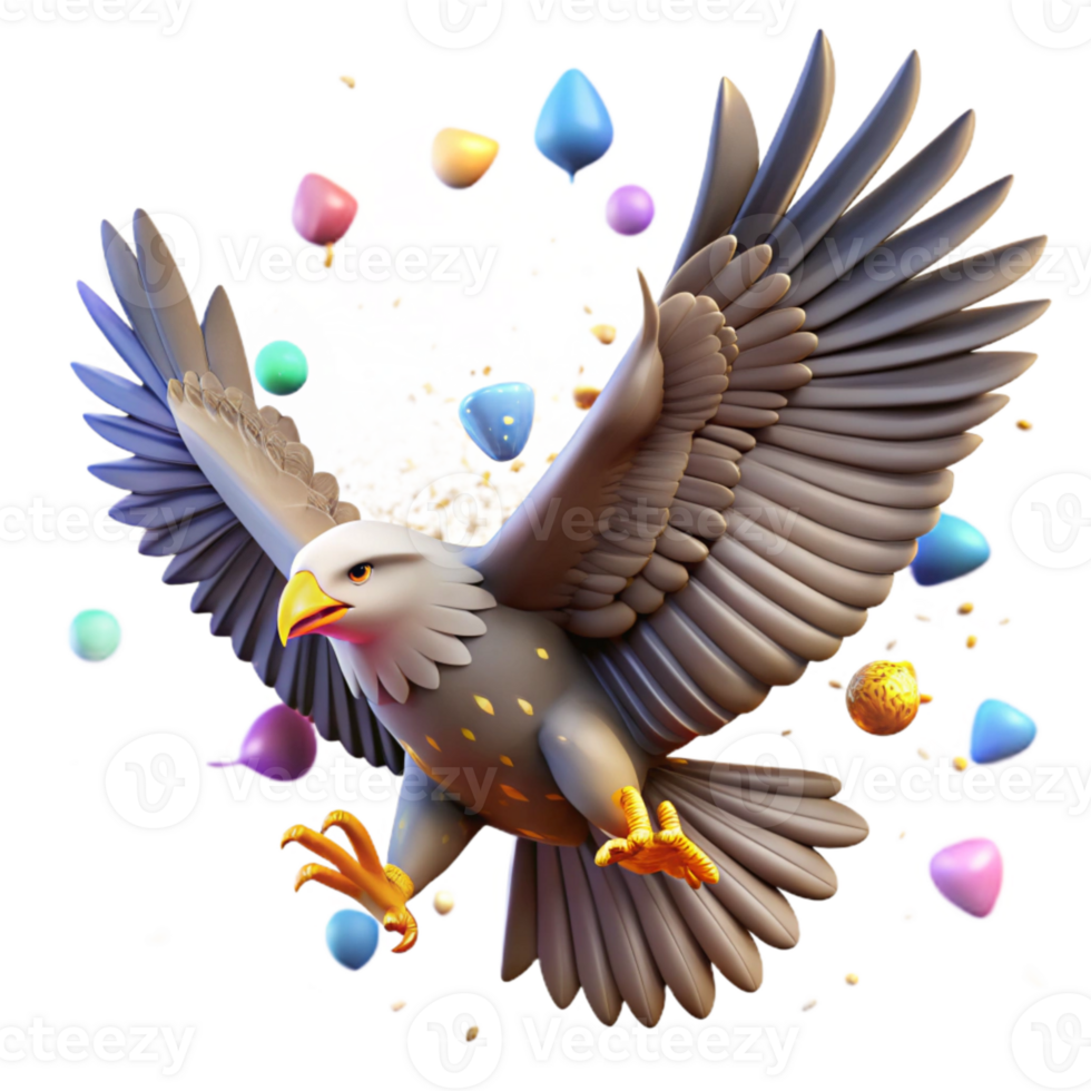 extraordinary minimalist Eagle Soaring Sky Predator Bird Cutout high quality png