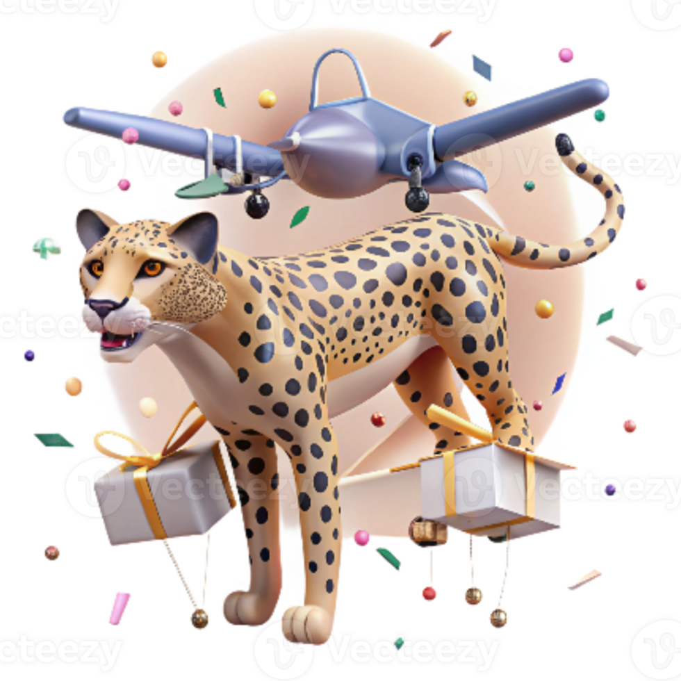 impressive classic Drone Monitoring Sri Lankan Leopard Transparent Background high resolution png