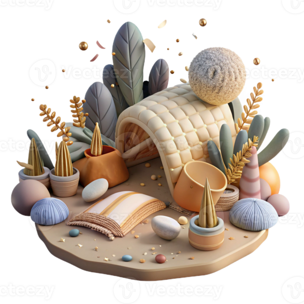 serene contemporary Exploring Hibernation Patterns Isolated Detailed Illustration high resolution png