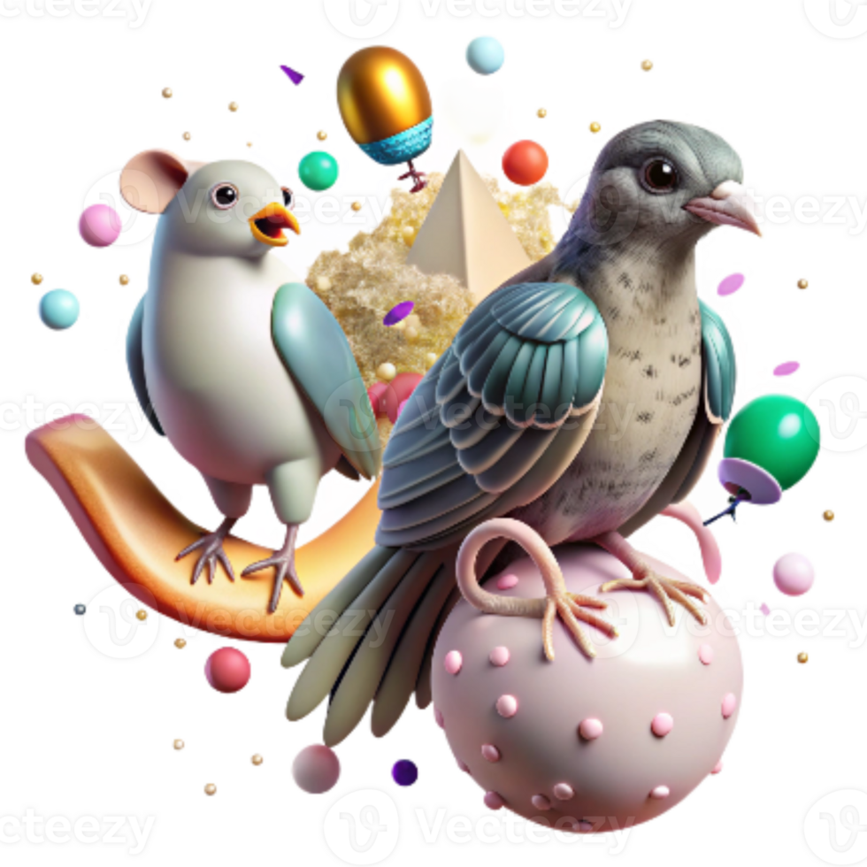 impressive artistic Bird of Prey and Rodent Isolated Action Shot png