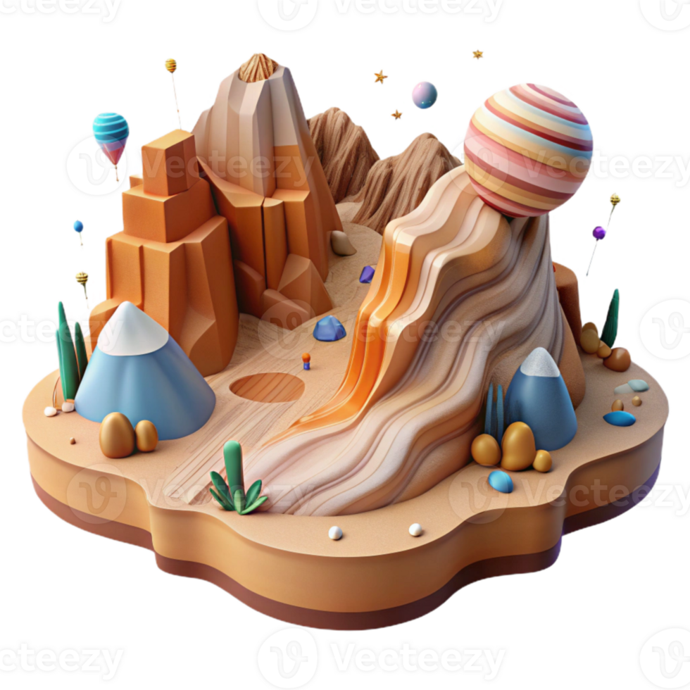 extraordinary artistic Canyon Landscape Dramatic View Transparent Background exclusive png