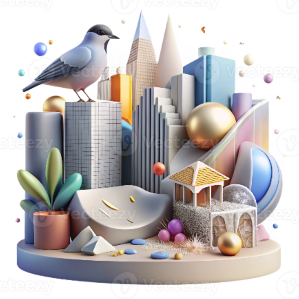 impressive modern Adaptive Bird Behavior City Environment Transparent authentic png
