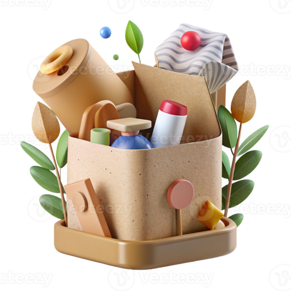 wonderful vintage Eco Friendly Product Packaging Design Cutout Transparent Background premium png