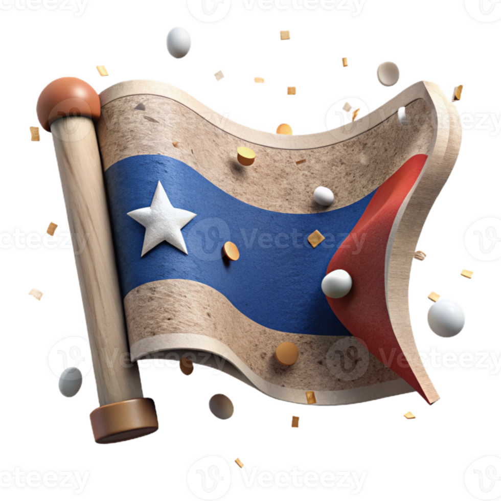 stunning traditional Antique Flag Design Cutout with Weathered Texture genuine png