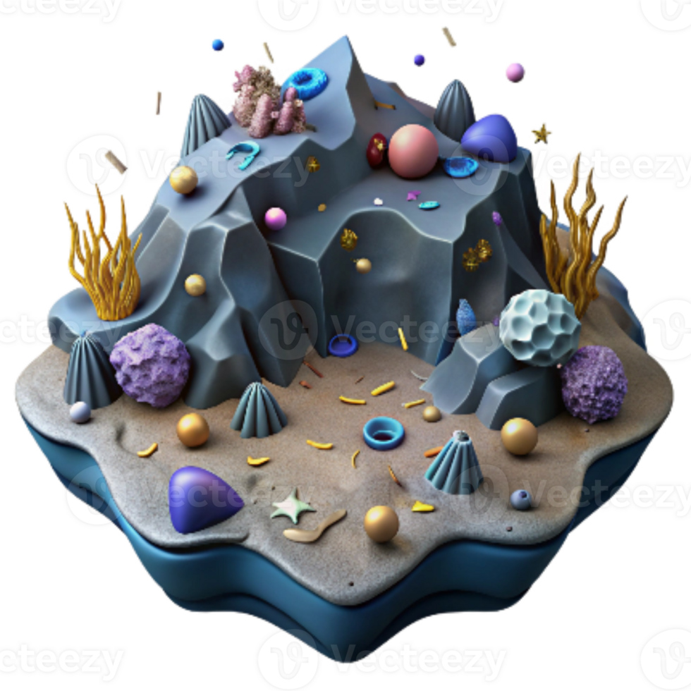 dramatic classic Depleted Ocean Floor Cutout Dark Lighting png