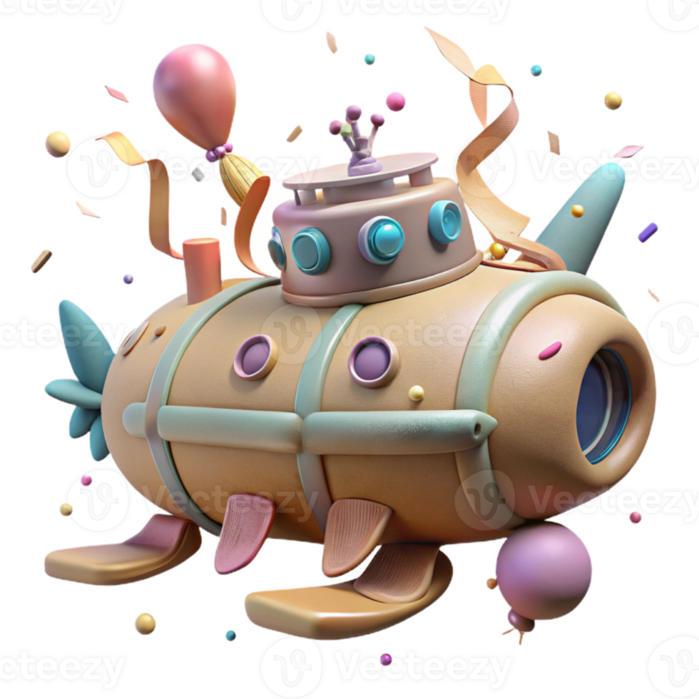 beautiful classic Cutout Underwater Transport Vehicle high quality png