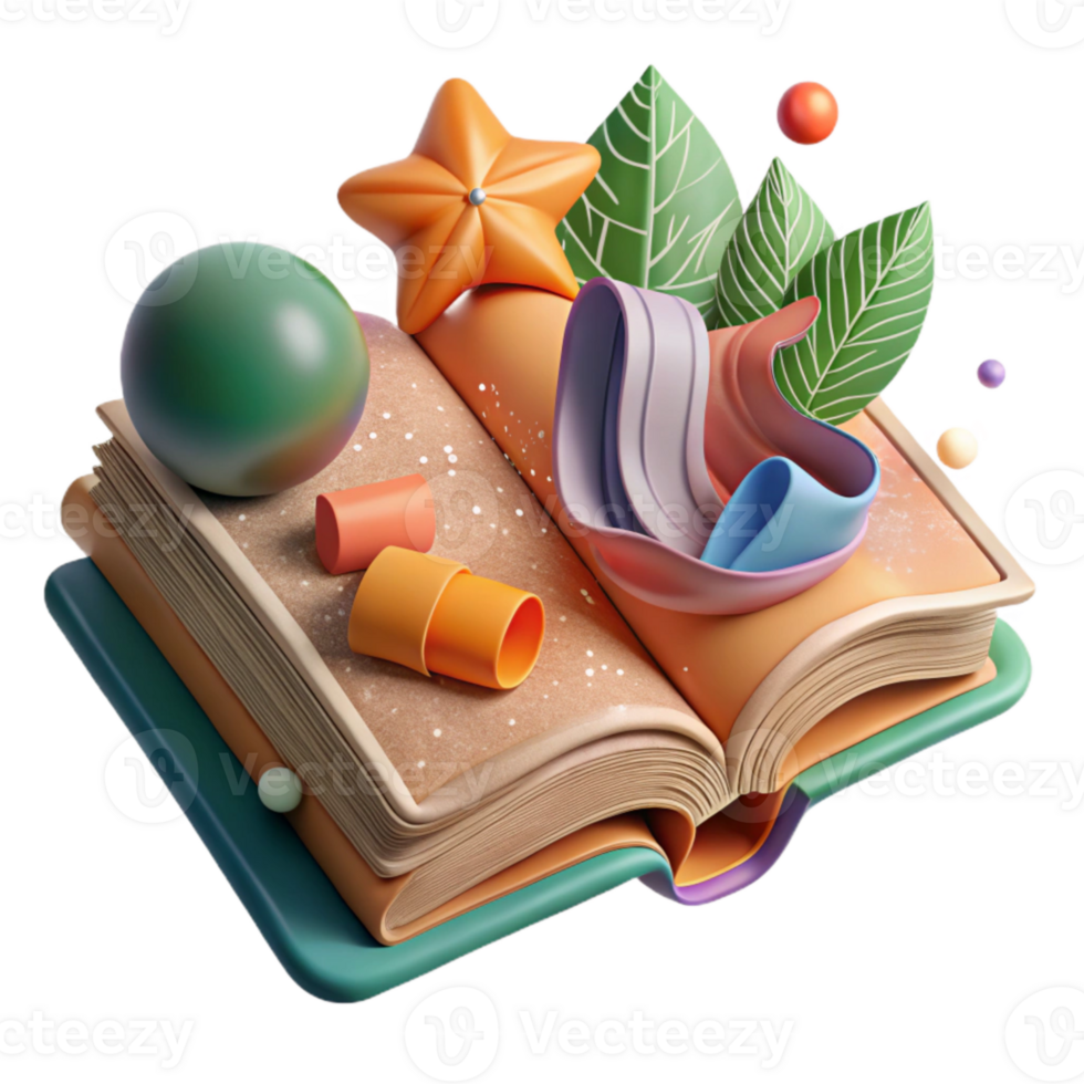 stunning abstract Environmental Education Book Isolated genuine png