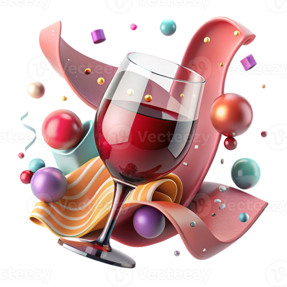 impressive classic Glass of Red Wine Transparent Background high resolution png