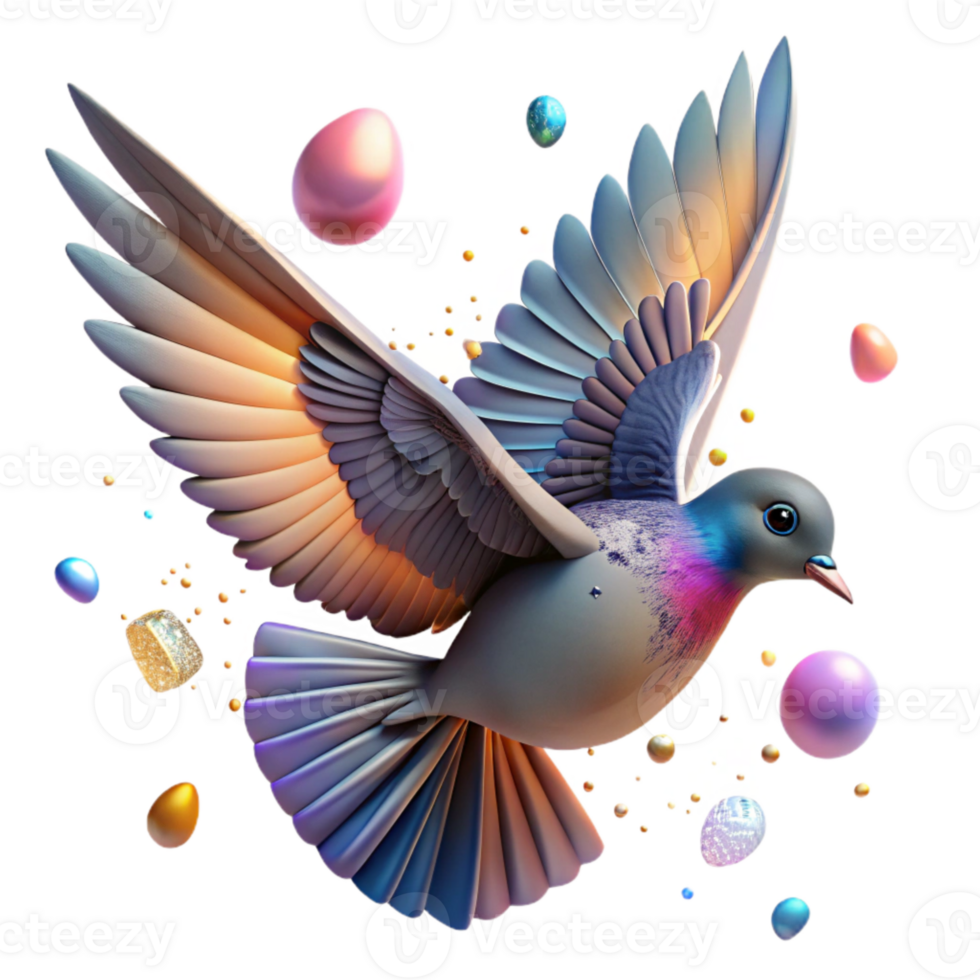 dramatic abstract Bird in Flight Sky Background Dynamic Angle Transparent Background authentic png