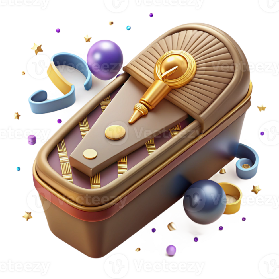 elegant artistic Egyptian Sarcophagus Lid Carved Detail Cutout detailed png