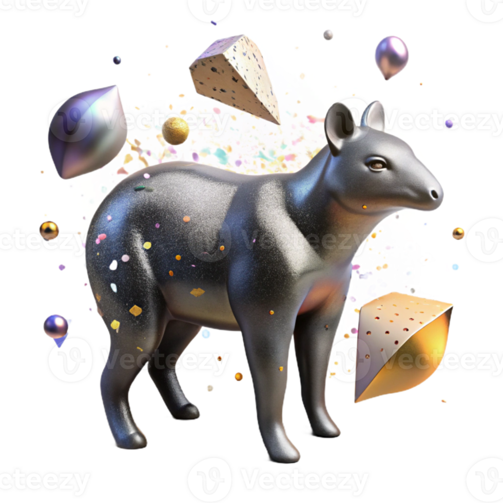 impressive abstract Endangered Mammal Silhouette Cutout Transparent Background detailed png