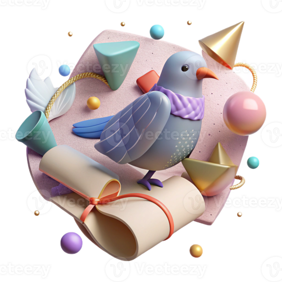 serene creative Bird Banding for Migration Research Isolated Element exclusive png