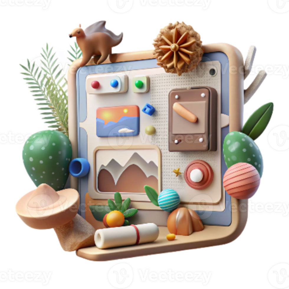 dramatic classic Computer Interface for Wildlife Monitoring System Clean Design Isolated professional png