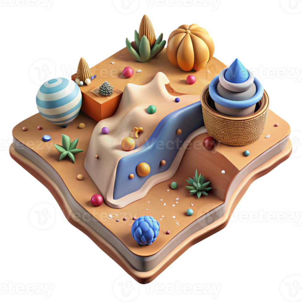 extraordinary traditional Detailed Terrain Map 3d Effect Cutout png