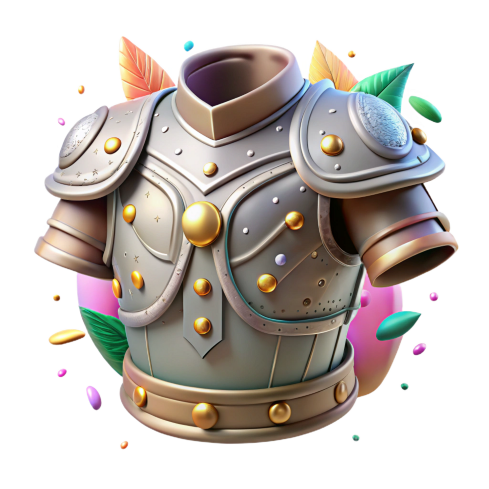 wonderful rustic Antique Armor Cutout with Detailed Texture Isolated high resolution png