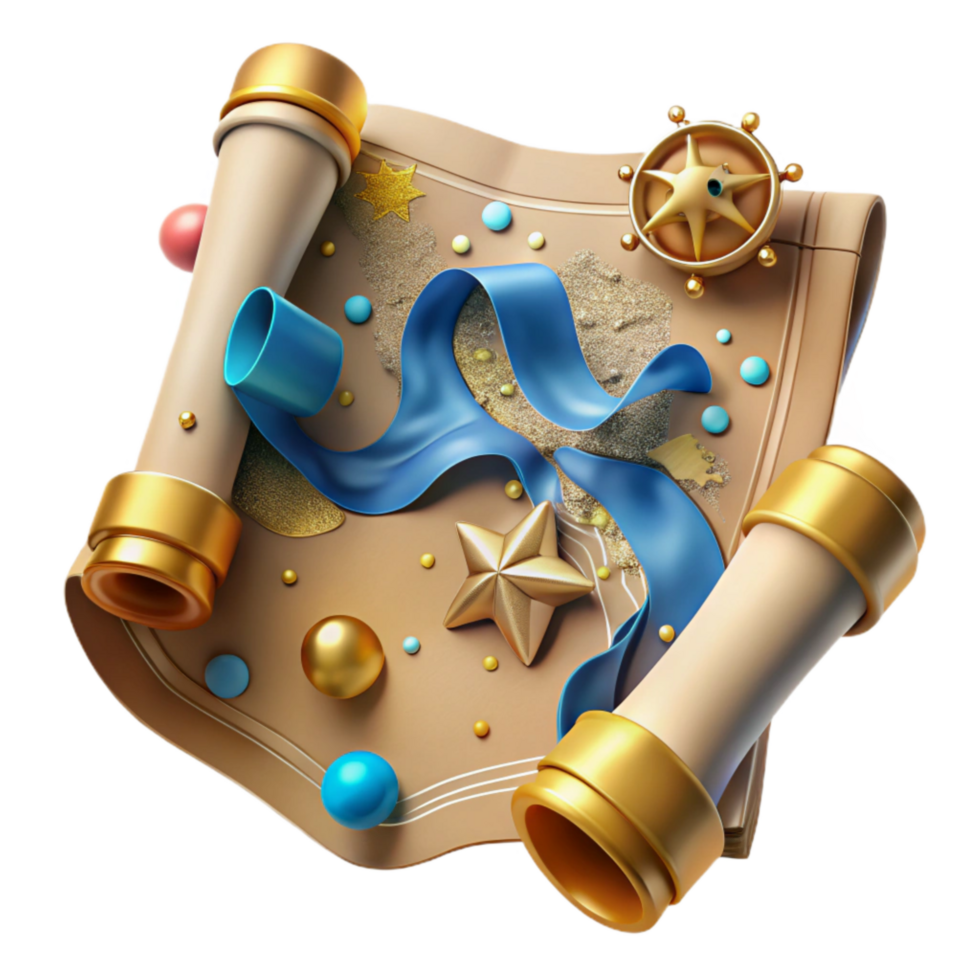 impressive minimalist Antique Map with Compass Rose Transparent Background genuine png