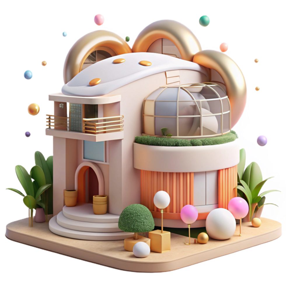 elegant creative Eco Friendly Hotel Cutout Modern Architecture exclusive png