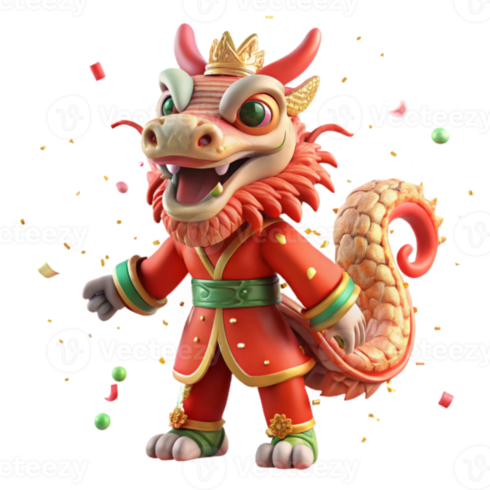 serene contemporary Chinese New Year Dragon Costume Intricate Design png