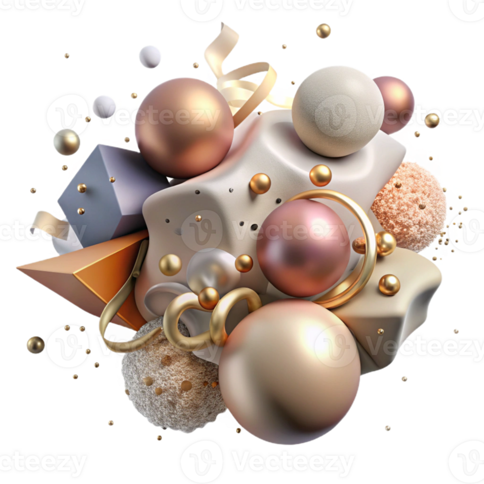 serene creative Abstract Virtual Particles Isolated exclusive png