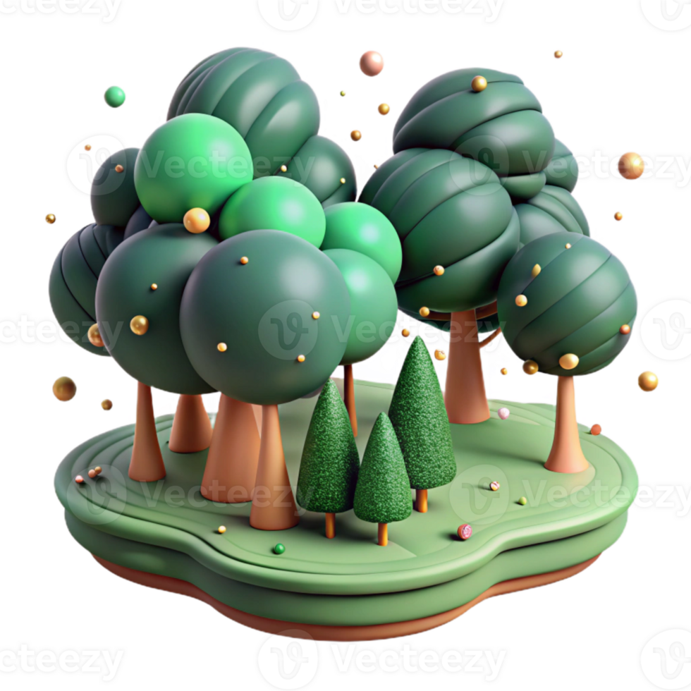 stunning traditional Dark Green Trees and Hedgerows on Farm Cutout high quality png
