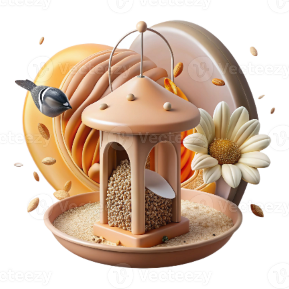 impressive modern Bird Feeder with Sunflower Seeds Transparent Cutout exclusive png