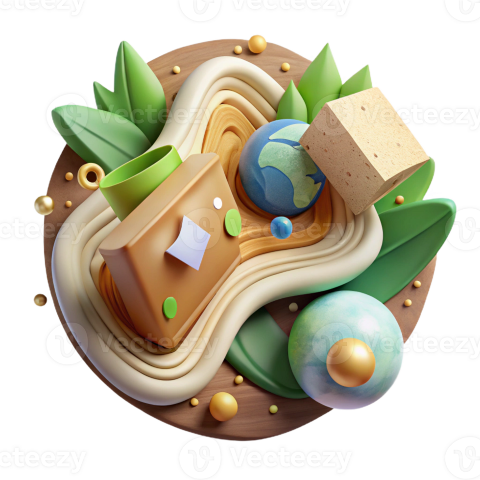 dramatic creative Deforestation Prevention Campaign Logo Isolated Element genuine png