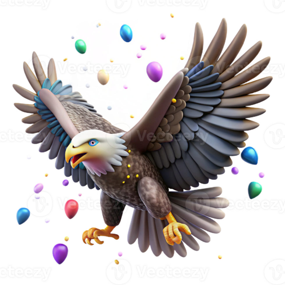 stunning creative Eagle Soaring High Sky Background Cutout original png