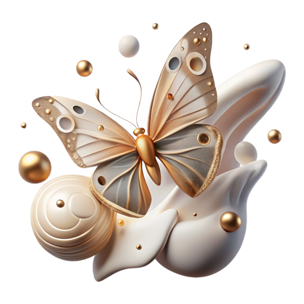 dramatic traditional Butterfly in Flight Side View Isolated genuine png