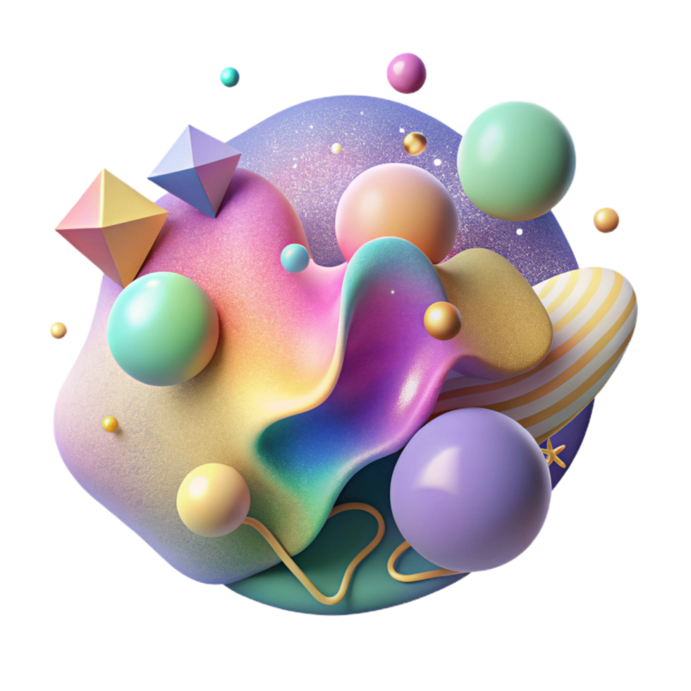 dramatic modern Abstract Watercolor Gradient Cutout Transparent Background detailed png