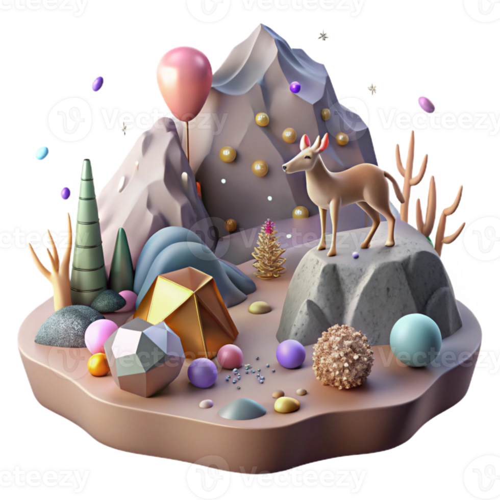 serene classic Endangered Fauna Mining Threat Transparent Background Soft Shadows professional png