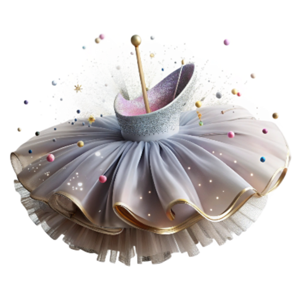 beautiful classic Ballet Tutu Isolated on Transparent Background original png