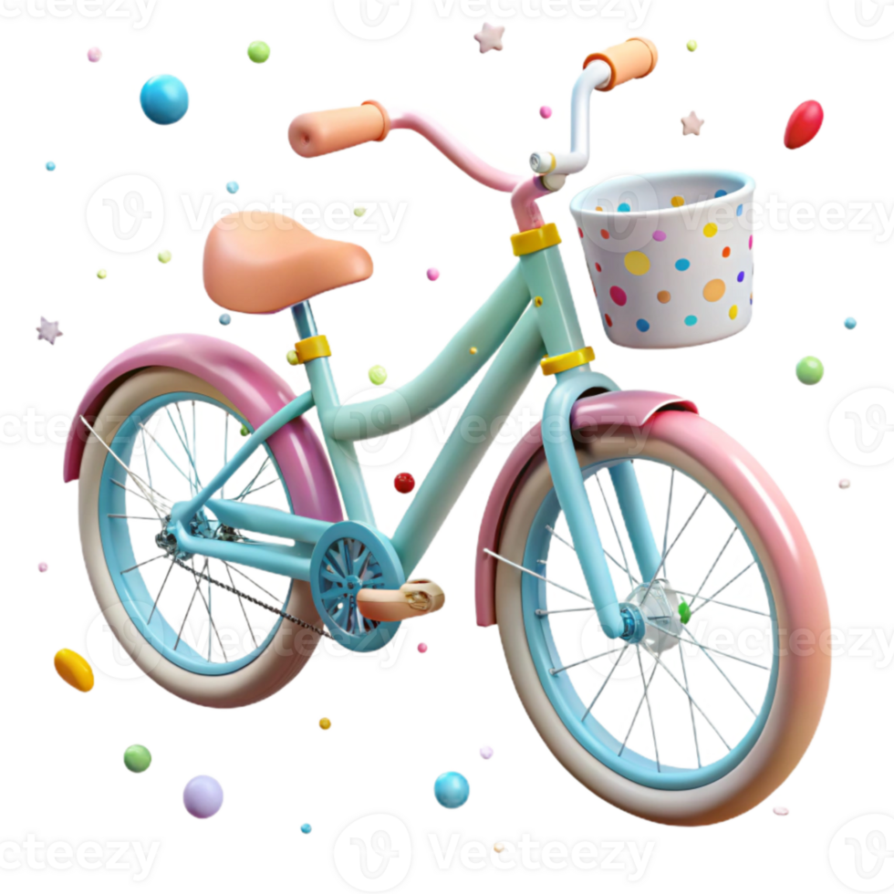 serene rustic Bicycle Side View Isolated on Transparent Background original png