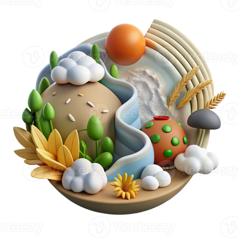 wonderful rustic Climate Change Impact on Polar Bears Isolated Illustration high quality png