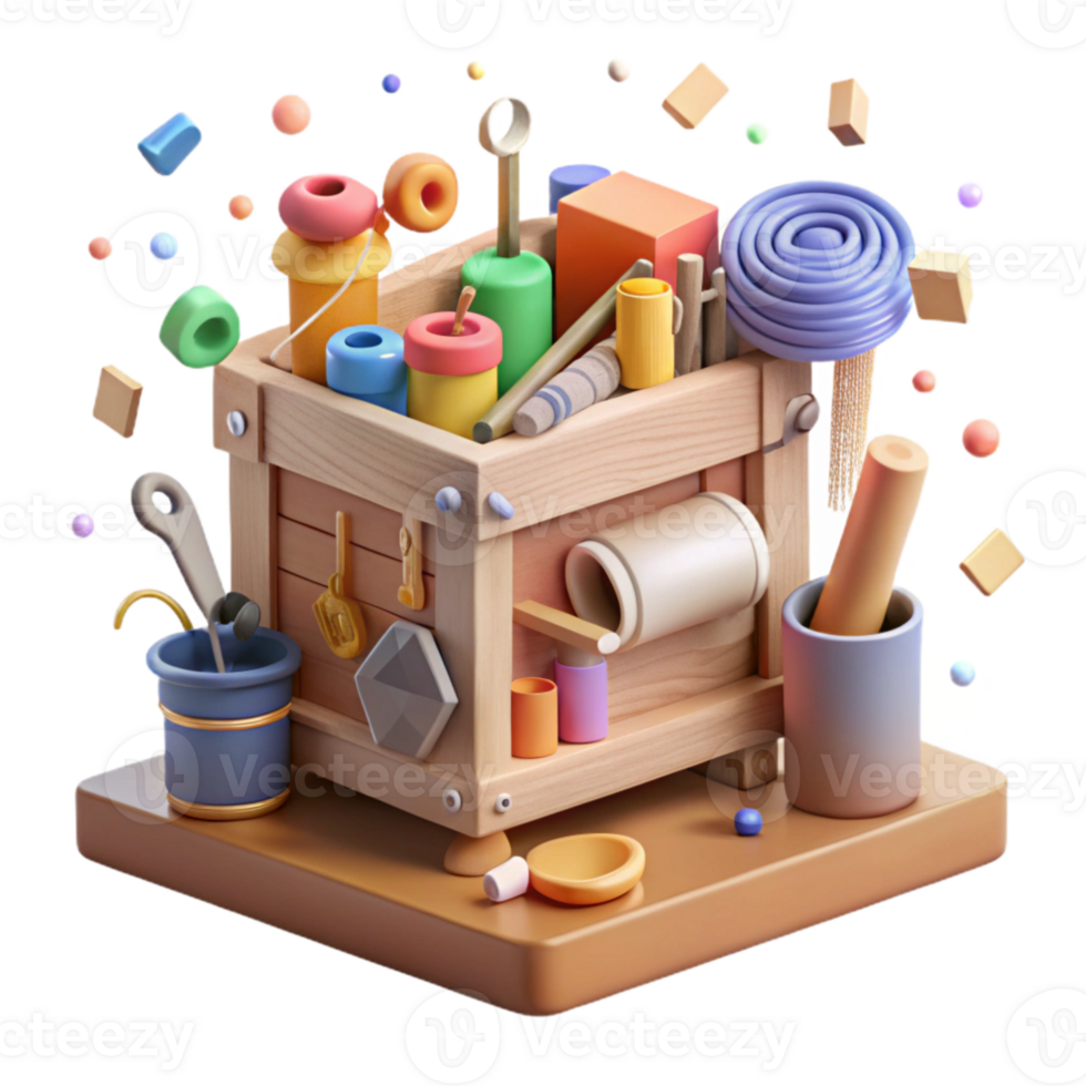 magnificent abstract Community Tool Library with Shared Equipment Isolated exclusive png