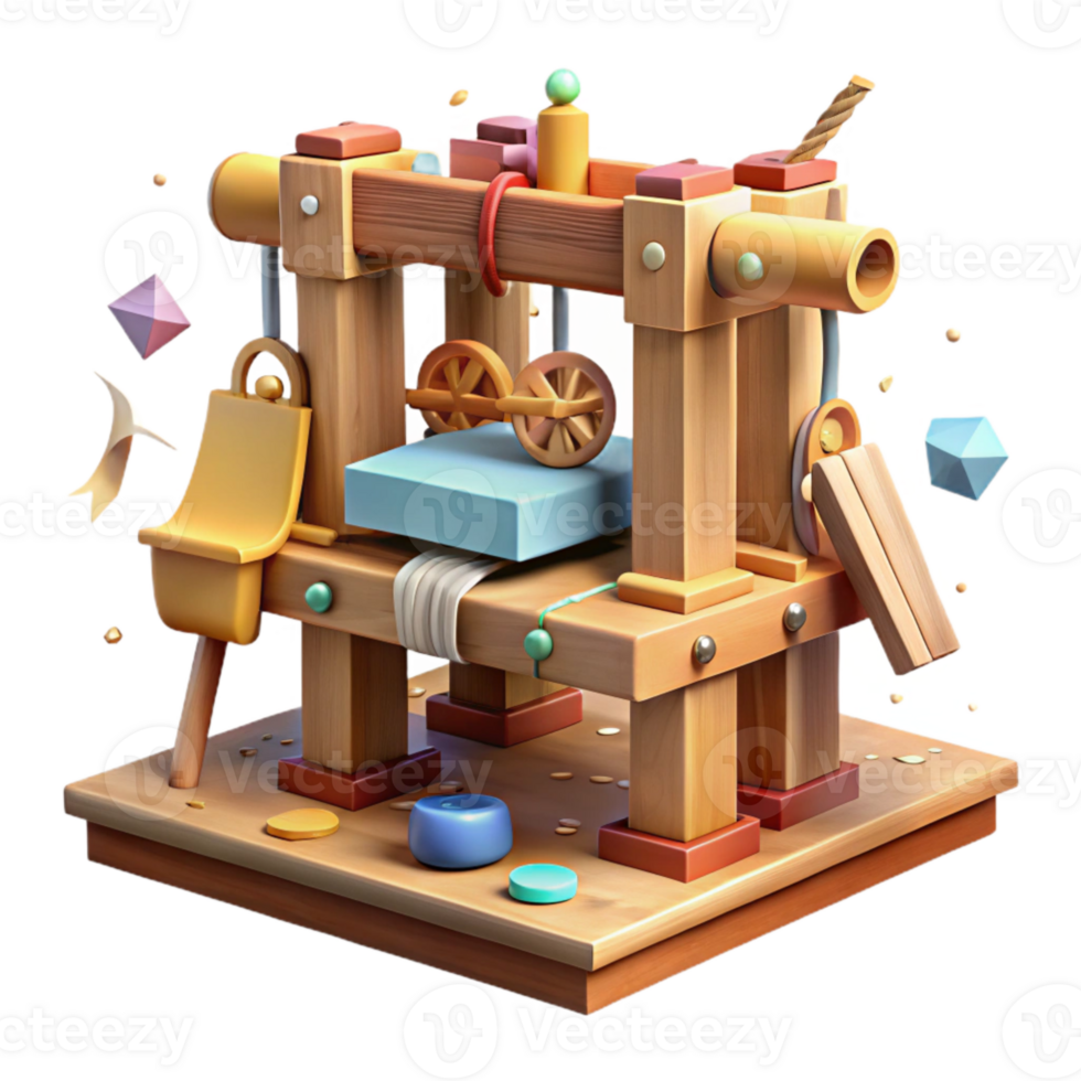 magnificent artistic Antique Printing Press Woodcut Illustration Cutout authentic png