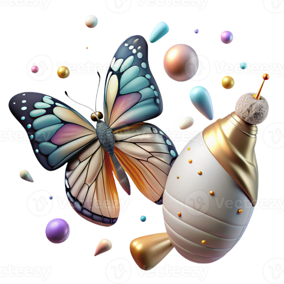 extraordinary traditional Butterfly Emerging From Chrysalis Transformation Scene Transparent Background professional png