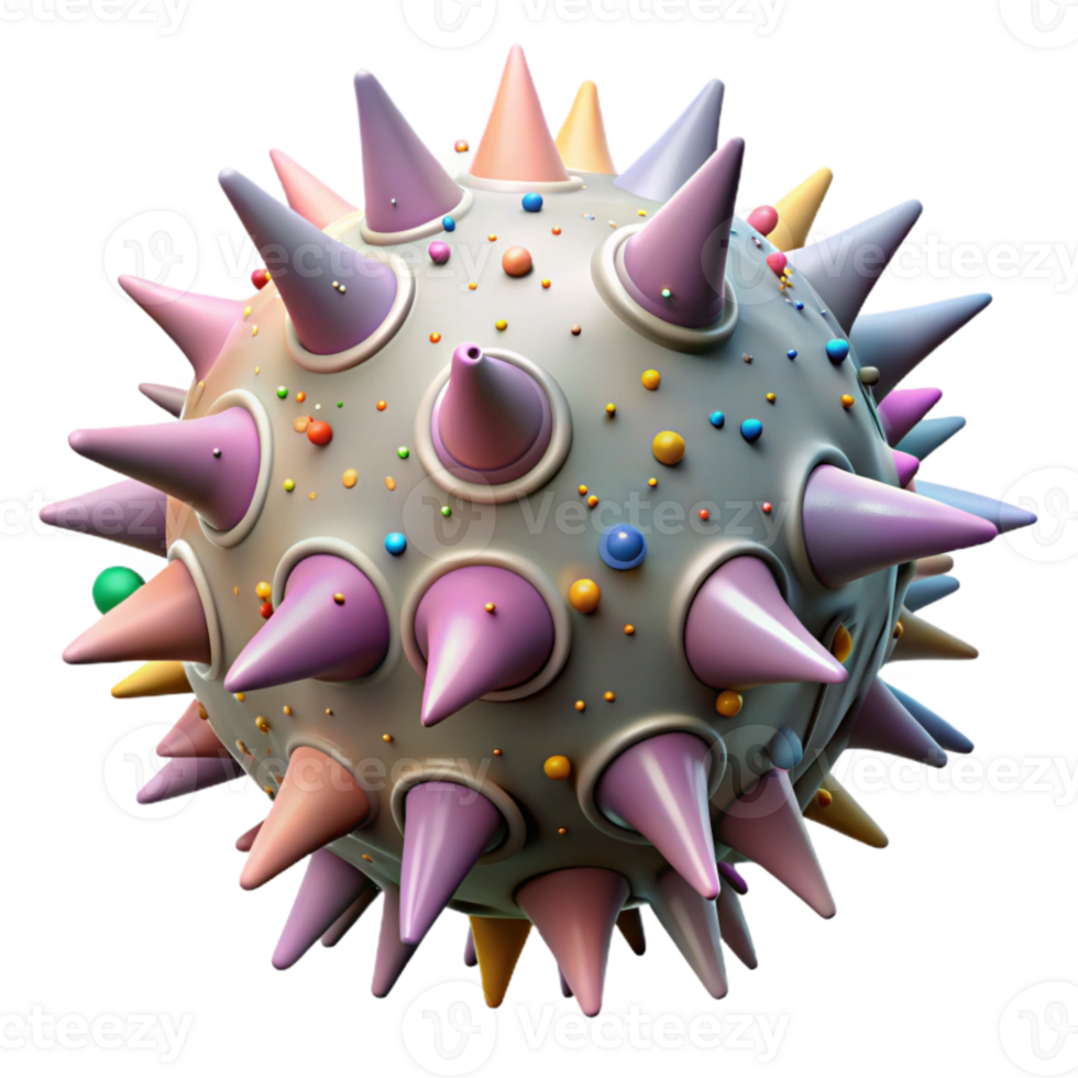 magnificent creative Dying Sea Urchin From Pollution Side View Isolated genuine png