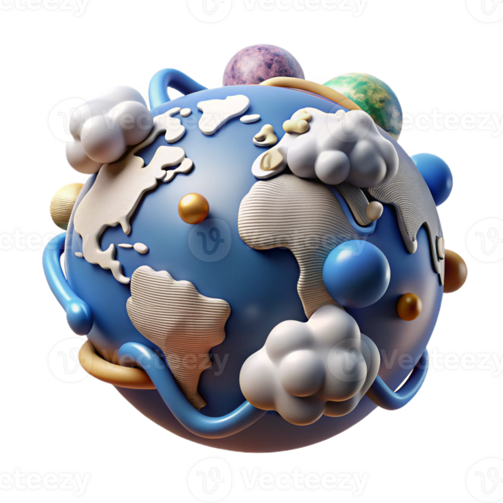impressive vintage Globe with Clouds Weather Pattern Transparent Background original png