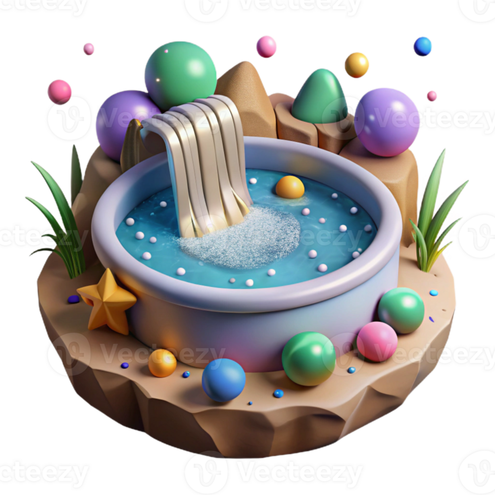 dramatic vintage Generic Waterfall Plungepool Cutout exclusive png
